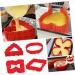 Zerodeko Silicone Molds Bake Mold Cake Mold Tart Mold Dessert Mold Durable Mold Silicone Cake Molds Chocolate medium Red - Buy Online on GoSupps.com