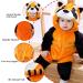 Doladola Unisex Kid's Costume - Flannel Animal Hooded Romper for Boys and Girls (3.5-4.5 Years) - Raccoon Design - Buy Online on GoSupps.com