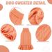 Alagirls Warm Dog Cat Sweater - Classic Soft Fleece Pet Outfit for Spring Autumn & Winter - Lightweight Orange Dog Clothes - Buy Online on GoSupps.com
