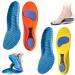 OVEALLGO 2 pair of norelie insole norelie inshole Norelie Sohlen Comfysole orthopedic insoles foot-vaulted pressure relief (yellow+orange 43-44) 43-44 yellow+orange