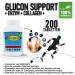 Seuren Nutrients Glucon Support - 200 Tablets | Glucosamine Collagen & Enzymes | Gluten-Free Lactose-Free Sugar-Free 100% Natural Supplements for Joint Health - Buy Online on GoSupps.com