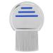 Stainless Steel Lice Nits Treatment Comb for Removing Dirt Head Lice Single Spiral Louse Removal Comb(Blue)