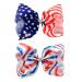 2 Pcs Large JOJO American Flag Hair Bow InDependence Day Bow Ribbon Hair Clips  8 Inch Handmade Grosgrain Ribbon Alligator Clip Hair Accessories for Gift 1