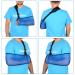 Adjustable Mesh Arm Sling - Lightweight Shoulder Immobilizer for Injured Arm - Blue - Buy Online on GoSupps.com