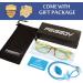 FEISEDY Kids Blue Light Blocking Glasses - Flexible Rubber Nerd Glasses for Boys & Girls (Ages 3-13) - Champagne Green B2630 - 49mm - Buy Online on GoSupps.com