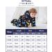 Lobmouse Baby Winter Snowsuit Jumpsuit | Hooded Romper for Boys & Girls | Thick & Warm Infant Coat Outfit | Dark Blue Animals | 18-24 Months - Buy Online on GoSupps.com
