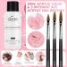 Coserry Acrylic Nail Kit - White Pink Clear Powder & Liquid Set for Nail Extensions - Beginner-Friendly DIY Nail Kit with Brushes & Forms - Buy Online on GoSupps.com