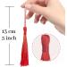 100 Pcs 13cm Silky Handmade Tassels for Jewelry Making & DIY Projects - 20 Colors - Buy Online on GoSupps.com