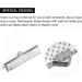 50Pcs Ribbon Crimp Clamp Ends | 30mm Bookmark Pinch Cord End Clasps for DIY Craft Making - Silver Tone - Buy Online on GoSupps.com