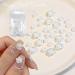 Nails Art Accessories Glitter Stones Manicures DIY Nail Art Decorations Aurora/White/Mix Color Camellia 3D Resin(02) - Buy Online on GoSupps.com