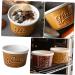 Zerodeko Salad Bowl Kitchen Rice Bowl Round Cake Stand Ice Cream Cup Oatmeal Bowl Ceramic Bowl Fruit Cake Cup 8.5x8.5cm Chocolate - Buy Online on GoSupps.com