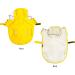 Small Yellow Waterproof Dog Raincoat with Adjustable Reflective Poncho Hood - Buy Online on GoSupps.com