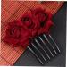 DOITOOL 1pc Hair Pin Clips Combs Slide for Wedding Womens Pearl Barrettes for Women Pearl Hair Pin Wedding Comb Bridal Headpiece Hair Barrettes Rose Hair Comb Accessories Miss Flowers - Buy Online on GoSupps.com