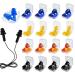 Buy Reusable Silicone Ear Plugs for Sleeping - 5 Pairs Safe for Swimming & Work Noise Reduction - Orange Color - Buy Online on GoSupps.com