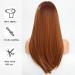 HAIRCUBE Long Auburn Synthetic Hair Wig for Women with Wispy Bangs - Straight Style - Buy Online on GoSupps.com