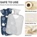 Naanle Whale Anchor Hot Water Bottle | 1L Transparent Heat Bottle for Bed & Pain Relief - Hand & Feet Warmer - Buy Online on GoSupps.com