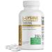 Bronson L-Lysine Extra Strength 1000 mg via tablet high potency immune support & supports collages synthesis non-gmo 250 vegetarian tablets