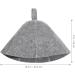 Kisangel Unisex Russian Sauna Hat - 2 Pieces Felt Bath Caps for Men & Women - Gray Sauna Accessories (34x23cm) - Buy Online on GoSupps.com