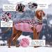 Kuoser Warm Dog Jacket | Reflective Windproof Coat for Small & Large Dogs | Fashionable Winter Dog Coat in Pink - Buy Online on GoSupps.com