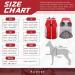 Kuoser Waterproof Dog Coat | Warm Winter Jacket for Small & Medium Dogs | Cozy Fleece-Lined Reflective Vest | Pet Clothing Size S Red - Buy Online on GoSupps.com