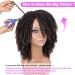 HANNE Short Twist Dreadlock Wig - Afro Curly Synthetic Hair for Black Women & Men (Color 350) - Buy Online on GoSupps.com