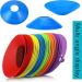 Faxco 60 Pcs Soccer Cones Set with Holder & Net Bag Field Marker for Football Training & Outdoor Games (6 Colors) - Buy Online on GoSupps.com