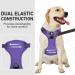 Dociote Anti-Zug Dog Harness - Safety Harness with Handle & Reflector Strips for Medium & Large Dogs - No Pull - Lila L (1 Pack) - Buy Online on GoSupps.com