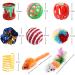 Wefine 20 Pcs Cat Toys for Indoor Kitten Collapsible Cat Tunnel for Indoor Cat Interactive Cat Feather Wand Ball Spring Mice Toy for Cat Puppy Kitty Kitten 20pcs Rainbow - Buy Online on GoSupps.com