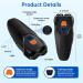 PWEZON Rechargeable Ultrasonic Anti Dog Barking Device | Dual Sensor Deterrent with Training Modes and LED Flashlight - 25 FT Range - Buy Online on GoSupps.com