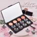 Allwon Empty Magnetic Eyeshadow Palette - 12pcs 26mm Round Metal Pans & Mirror | Perfect for DIY Makeup - Buy Online on GoSupps.com