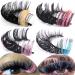 Colored Handmade 3D False Eyelashes | Dramatic Reusable Thick Extensions for Parties & Festivals | #505 - Buy Online on GoSupps.com