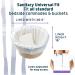 Lunderg Lavender-Scented Commode Liners - 50 Count Value Pack for Adult Commode Chairs & Portable Toilets - Buy Online on GoSupps.com