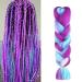 Aomig 24 Braids Extensions - Light Pink Kanekalon Synthetic Crochet Hair for Box Braiding | Afro Braids & Party Styles - Buy Online on GoSupps.com