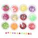 Housoutil 2 Sets Resin Flatback Embellishments Clay Bead Bracelet Clay Spacer Beads Kawaii Resin Charms Jewelry Clay Beads Polymer Strawberry Slices Diy Kits Decor Fruit Slice Button 3d Nail