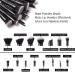 ZOREYA 15Pcs Premium Synthetic Makeup Brush Set for Foundation, Concealers, Powder, Blush - Black - Buy Online on GoSupps.com