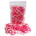 100 Pack Pink Color Nylon Elastics Hair Bands for Baby Girls' Small Hair Ropes pink shade