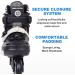 Adult Inline Skates for Street Urban- Black Men 9 /Women 9.5 - Beginner Outdoor Speed Skates - Buy Online on GoSupps.com