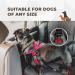 Wuglo 30-95cm Dog Seat Belt - Elastic Car Harness for Safe Travel - Durable & Universal Seatbelt Clip in Black - Buy Online on GoSupps.com