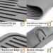 Ptlom Pet Placemat for Dogs and Cats - Prevent Food and Water Overflow - Medium and Small Pet Mat - Small Grey - Buy Online on GoSupps.com