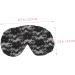 Buy Mikinona Lace Flower Eye Mask - Travel Sleep Mask for Eyeshadow & Relaxation | Black Polyester 22x9x0.8cm | International Shipping Available - Buy Online on GoSupps.com