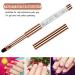 YCYAN Oval UV Gel Nail Brush - Size 8 Rose Gold with Rhinestone Handle | Professional Nail Art Tools - Buy Online on GoSupps.com