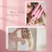 25mm Wave Iron for Hair | 3-Barrel Ceramic Curling Iron with Adjustable Temperature - Quick Heating Rose Pink Waves for All Hair Types - Buy Online on GoSupps.com