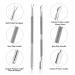 2PCS Stainless Steel Cuticle Pusher & Cutter Set - Professional Nail Care Tools with Storage Case for Manicure & Pedicure - Buy Online on GoSupps.com