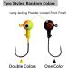 60pcs Fishing Jig Head Hooks Set - Assorted Round Head Hooks for Soft Worm Shrimp Lures - Freshwater & Saltwater Fishing Tackle Kit - Buy Online on GoSupps.com