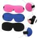 NOLITOY 3pcs 3D Sleep Mask Set | Travel Eye Shades & Blindfolds for Adults | Soft Silk Eye Masks & Elastic Comfort - Buy Online on GoSupps.com