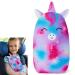 MHJY Seat Belt Pads for Kids Cute Unicorn Car Pillow Seatbelt Strap Cover Comfortable Seat Belt Covers Head Neck Support for Toddlers Girls Boys Children Purple blue