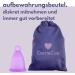 CarrieCup Large Menstrual Cup - BPA-Free Silicone-Free Made in Germany | Eco-Friendly Alternative to Tampons & Pads - Includes Purple Storage Bag - Buy Online on GoSupps.com