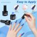 LKE Gel Nail Polish Set - 6 Summer Colors Light Baby Blue & White Soak Off UV/LED Nail Kit for DIY & Salon Manicure Pedicure - Perfect Gift for Nail Art Lovers - Buy Online on GoSupps.com