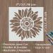 DLY LIFESTYLE Boho Sunflower Stencil - 7x7 Inches - Reusable DIY Art Stencil for Painting on Various Surfaces - Flower Stencil for Wood, Canvas, Paper, Fabric, Walls, and Furniture - Buy Online on GoSupps.com