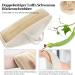 Inmorven 40 Natural Loofah Back Brush & Sponge - Gentle Exfoliating Peeling Scrubber for Men & Women - White Luffa for Thorough Cleaning - Buy Online on GoSupps.com